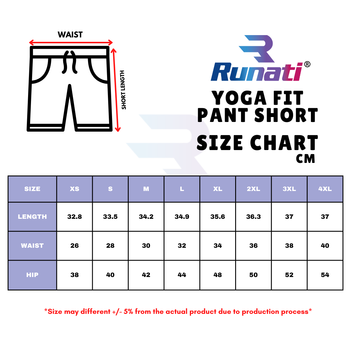 Runati Women Yoga Pant Short RFP328 Sports Short Comfortable - Image 4